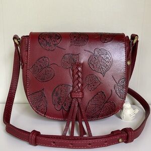 HIDESIGN Embossed Leather Crossbody Bag